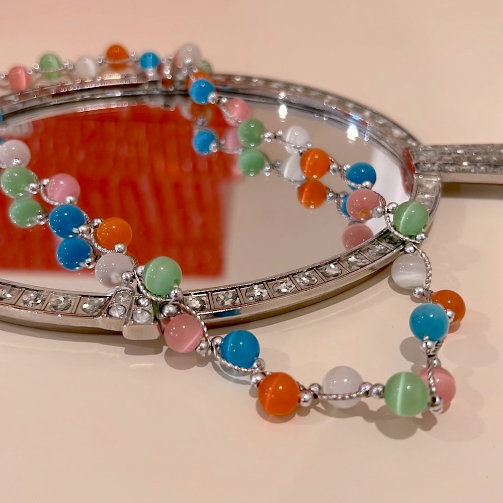 Beaded Necklace - Multi-colored